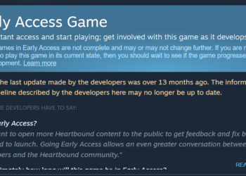 Steam irá avisar sobre jogos em Early Access que não são atualizados